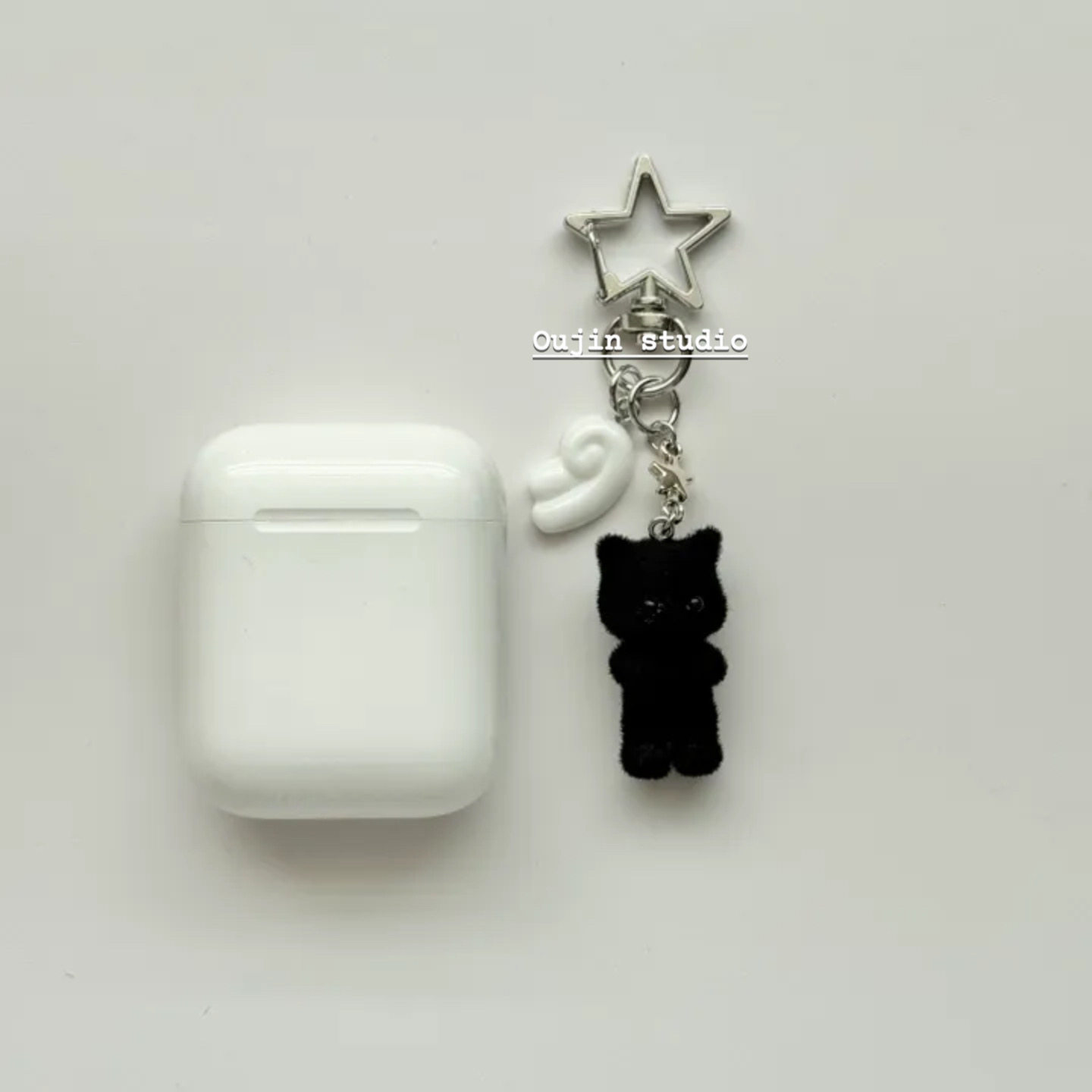 韩系ins超可爱软萌黑色植绒猫咪翅膀手机挂件airpods挂饰CCD吊坠,服饰配件/皮带/帽子/围巾,钥匙扣,淘宝优惠券,粉丝福利购,淘宝优惠卷