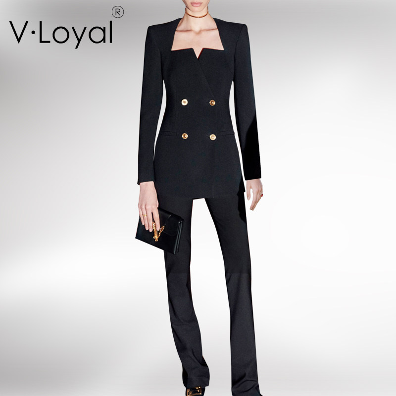v·loyal春秋涤纶职业女小2022新款感西装套装极简西服收腰外套女