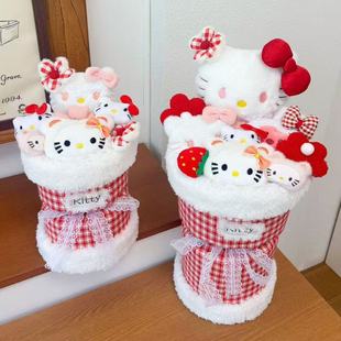 hellokitty凯蒂猫玩偶花束送女友七夕情人节生日礼物女孩毕业礼品