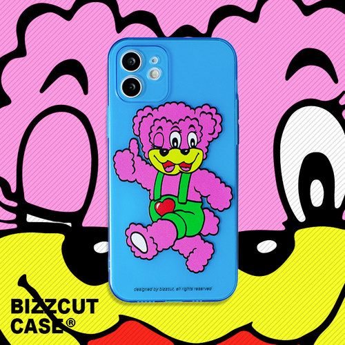 别闹BIZZCUT原创手机壳适用于苹果15iphone15pro三眼熊荧光软壳