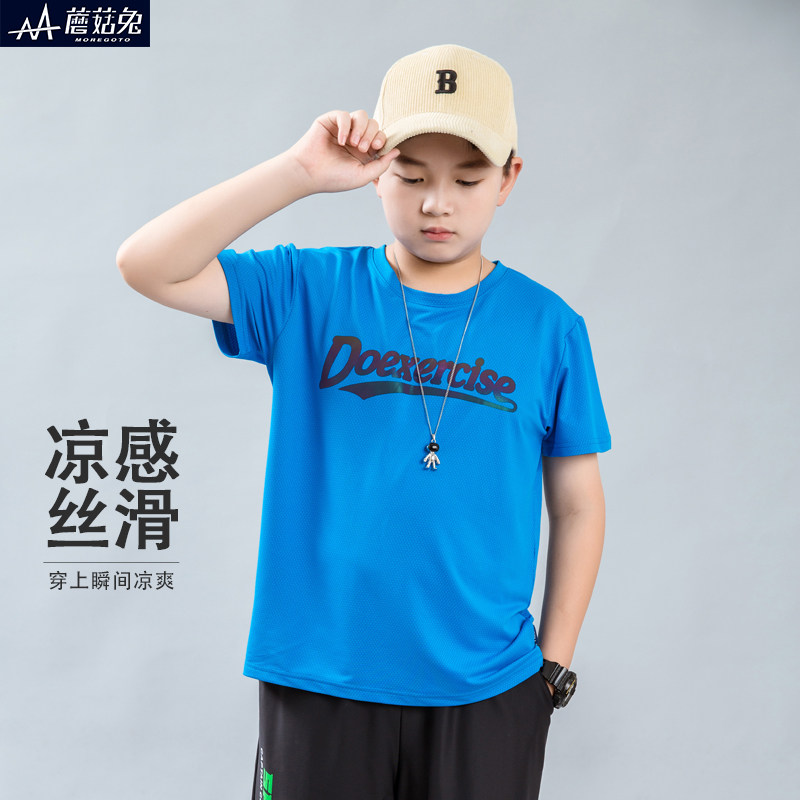 大男童t恤短袖初中生夏季薄款图片