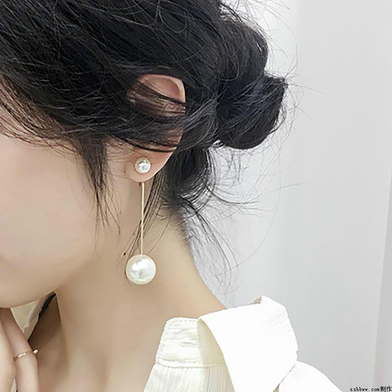 纯银针珍珠流苏耳环大2020年新款潮长款耳钉女耳坠韩国气质网红