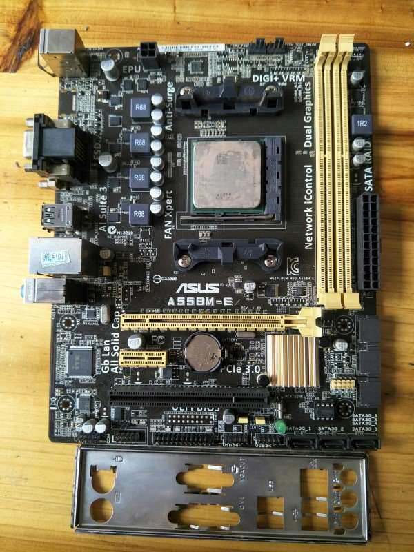 拆机华硕A58BM-E+740四核主板+CPU套装便