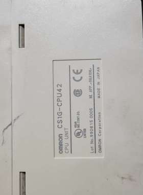 欧姆龙PLCCS1G-CPU42一EV1 成色如图实物