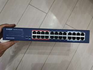 二手迅捷安防监控专用交换机24口千兆FCS1524D功能全