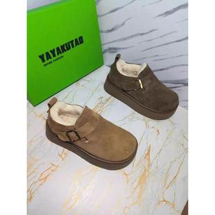 秋冬 休闲风复古港风勃肯鞋 6122冬季 雪地靴棉鞋