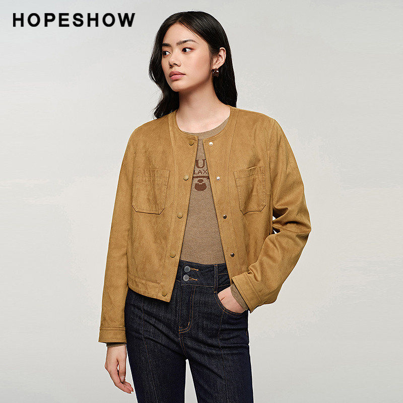 【日常价】红袖秋新款女装正肩单排扣圆领短外套,女装/女士精品,短外套,淘宝优惠券,粉丝福利购,淘宝优惠卷