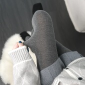 袜女显瘦咖色踩脚袜烟灰保暖打底裤 秋冬季 格雷min系深灰色连裤 袜