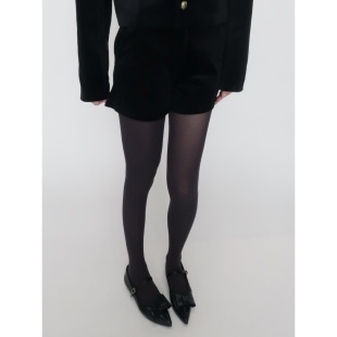 陆甜茶 秋冬灰色黑色天鹅绒连裤袜纯色打底袜显瘦成人美腿丝袜