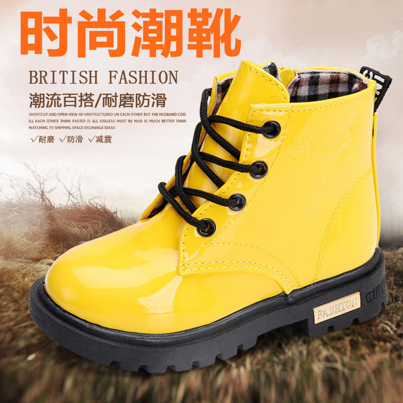 2019 Autumn and winter new pattern children leather shoes fashion Versatile Large Children boots comfortable Cotton-padded shoes Korean Edition Riding boots waterproofin the Shoes/Baby Shoes/Parent-child shoes , Boots/Snow boots  category - from Buy2taobao.com to provide professional Taobao agent buy service