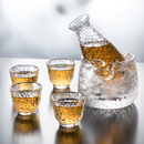 日式 酒杯清酒酒具酒壶喝酒杯果酒杯白酒家用分酒器玻璃 小酒杯套装