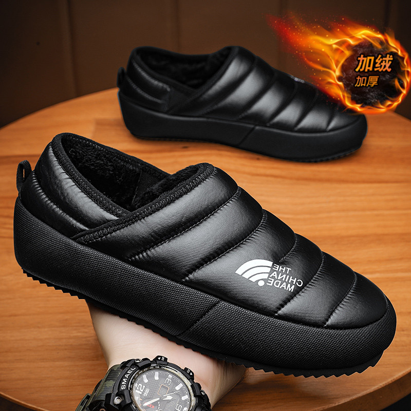 棉鞋男冬季休闲一脚蹬老北京布鞋防滑防水加绒加厚保暖二棉豆豆鞋,流行男鞋,棉鞋,淘宝优惠券,粉丝福利购,淘宝优惠卷