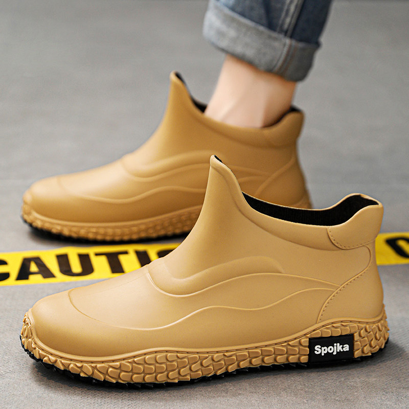 雨鞋男款2026新款春季户外钓鱼外卖骑手防水厨房工作防滑劳保胶鞋,流行男鞋,雨鞋,淘宝优惠券,粉丝福利购,淘宝优惠卷