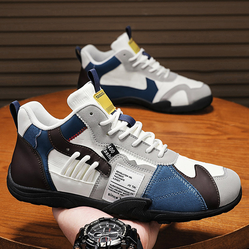 男鞋冬季2026新款潮牌百搭休闲运动板鞋青少年开车拼色豆豆德训鞋,流行男鞋,单鞋,淘宝优惠券,粉丝福利购,淘宝优惠卷