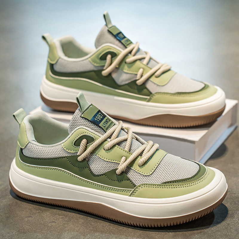 男鞋2026新款春季网面百搭学生潮流休闲板鞋厚底增高运动工作潮鞋,流行男鞋,单鞋,淘宝优惠券,粉丝福利购,淘宝优惠卷