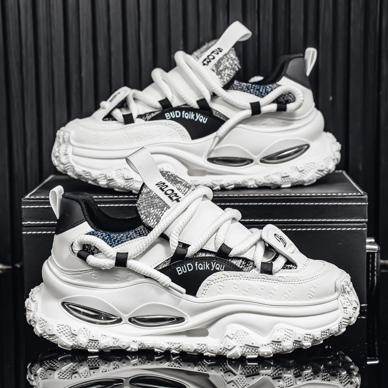 男鞋2026新款春季潮流厚底增高运动鞋学生休闲跑步气垫减震老爹鞋,流行男鞋,老爹鞋,淘宝优惠券,粉丝福利购,淘宝优惠卷