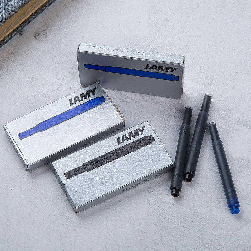 正品德国凌美墨水胆lamy墨胆钢笔 黑色墨水芯凌美笔t10 墨胆墨囊