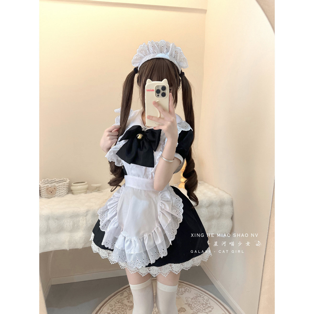 女仆装cos制服洛丽塔女佣cosplay咖啡店lolita可爱大蝴蝶结连衣裙