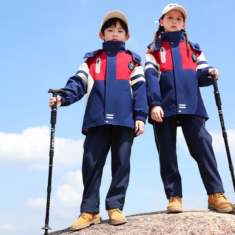 小学生秋冬冲锋衣三件套秋冬套装