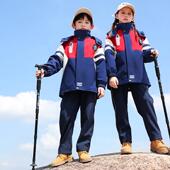 小学生校服冲锋衣学院英伦加厚儿童班服三件套幼儿园园服秋冬套装
