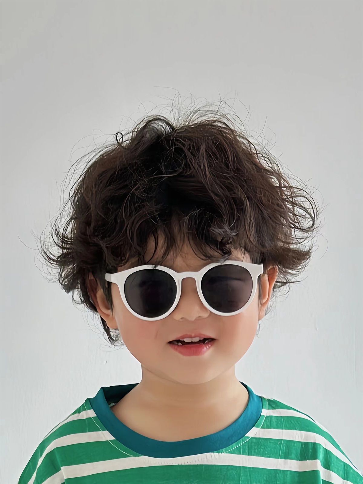 儿童假发男宝羊毛卷可爱帅气短卷发透气修脸卷毛秋冬拍照整顶发套