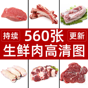生鲜肉类实拍新鲜猪肉羊肉牛排鸡蛋电商外卖餐饮菜品宣传JPG图片