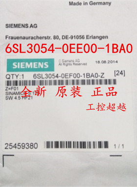 西门子CF卡 6SL3054-0EE00-1BA0全新原装6SL3 054-0EE01-1BA0现货