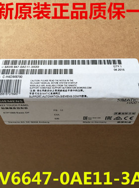 6AV6647-0AE11-3AX0 KTP1000 DP 10.4