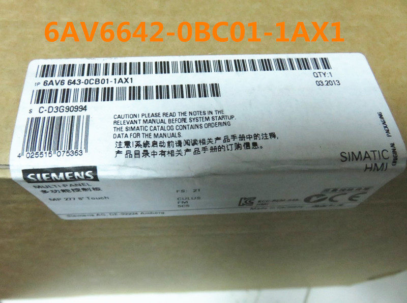 6AV6642-0BC01-1AX1摸触屏TP177B 6AV6 642-0BC01-1AX1 6寸