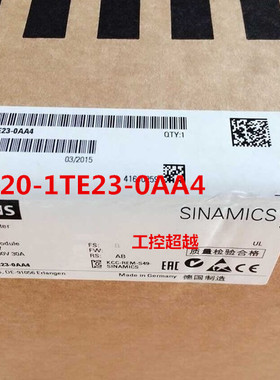 6SL3120-1TE23-0AA4 OAA3 西门子S120变频器单电机模块 0AA3 现货