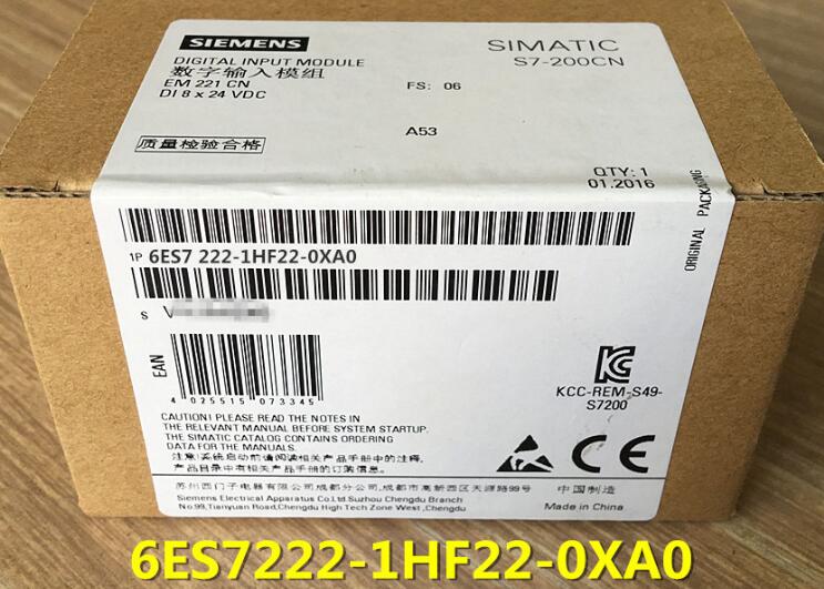 全新原装未拆封6ES7222-1HF22-0XA0/EM222模块6ES72221HF220XA0