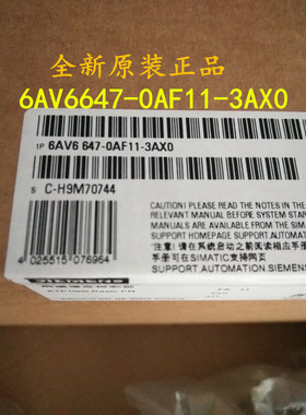 6AV6647-0AF11-3AX0西门子精简面板KTP600 6AV6 647-0AF11-3AX0