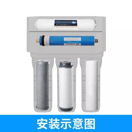 通用滤芯适用于汉斯顿净水器02滤芯1503ro膜R075E-03 01 15 12