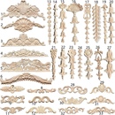 饰柜子顶花玫瑰花门花掌柜推荐 修装 实木贴花家具装 东阳木雕中欧式