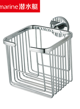 潜水艇GLD5方形纸篮/铜镀铬纸巾架抽纸架/拿纸巾方便/好看不生锈