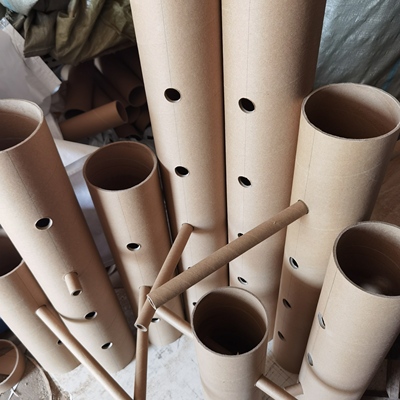 定制一套牛皮纸管打孔幼儿园搭建教具环创手工制作DIY