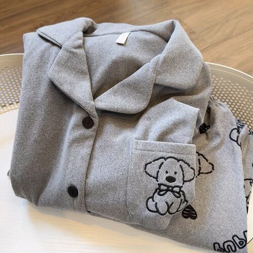 特大码胖MM德绒磨毛加厚睡衣女冬季卡通印花休闲宽松家居服套装