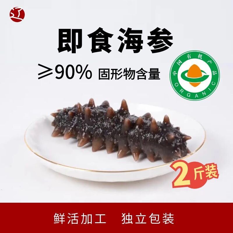 辽湾岛底播即食黑玉海参有机海参