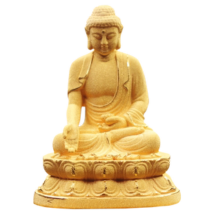 绒沙金高档汽车中控台摆件如来佛汽车观音菩萨保平安车内饰品摆件