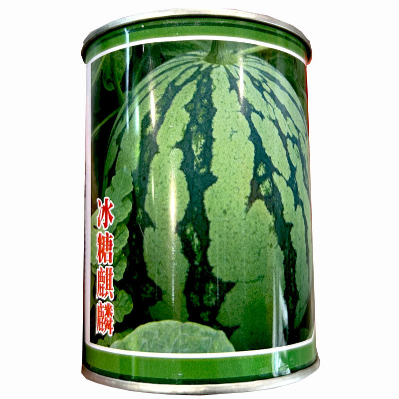 冰糖麒麟西瓜种子早熟瓜码密红瓤鲜红含糖14°皮薄高产基地品种
