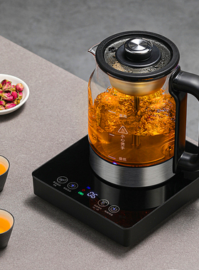 煮茶器全自动上水蒸煮一体家用电热茶炉喷淋式玻璃烧水保温泡茶壶