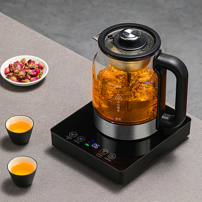 煮茶器自动上水蒸煮一体玻璃茶壶