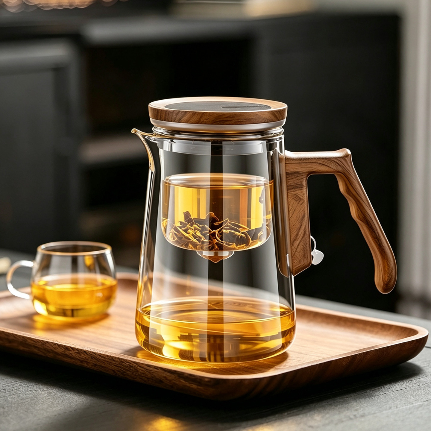 泡茶壶飘逸杯磁吸茶水分离图片