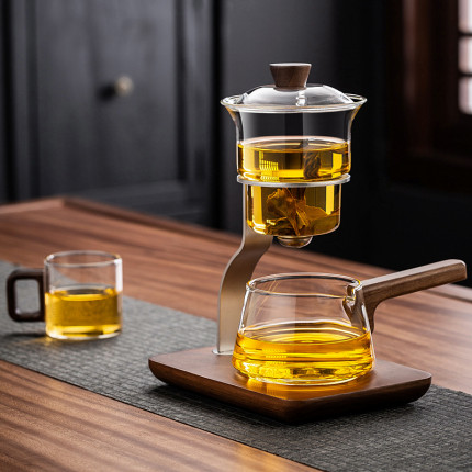 功夫茶具套装2025新款全自动玻璃泡茶壶磁吸懒人泡茶神器泡茶专用