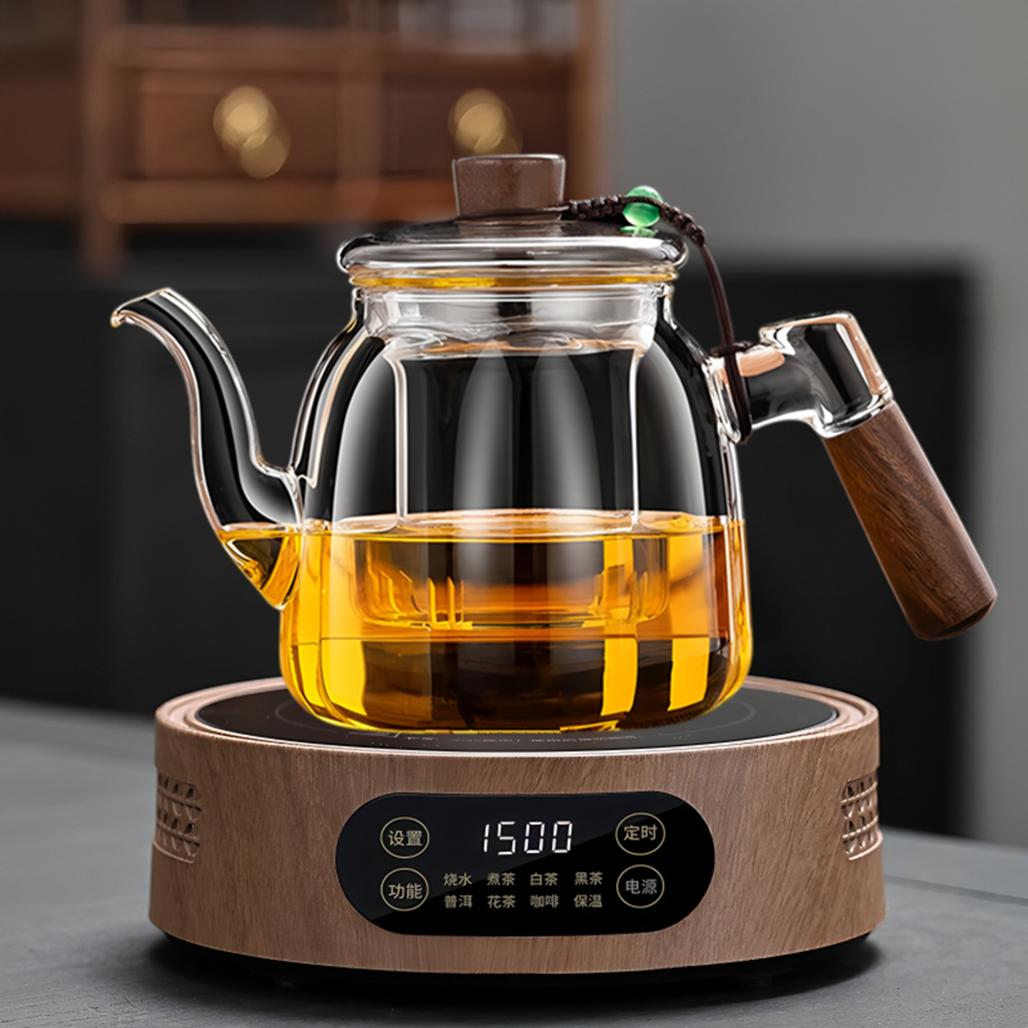 加厚全玻璃煮茶壶电陶炉煮茶