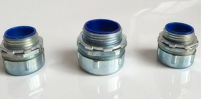 金属软管接头包塑端接自固式镀锌镀铬箱接式接头开关箱穿线管