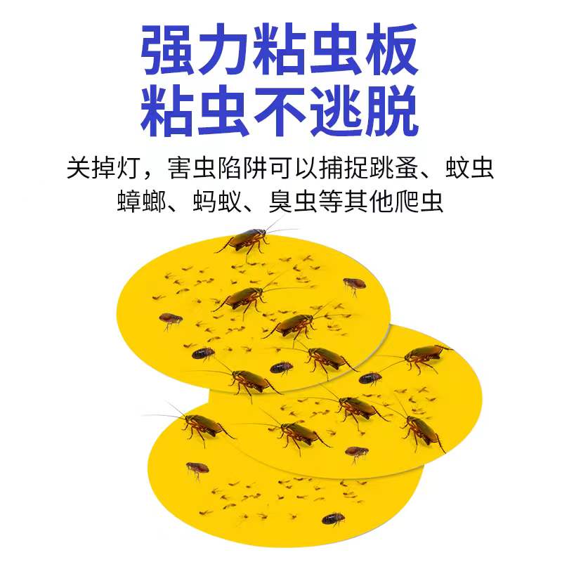 室内跳蚤灯诱捕器灯捕蚤灯用粘蚤纸粘虫板强胶粘纸粘沾蚤纸5张装