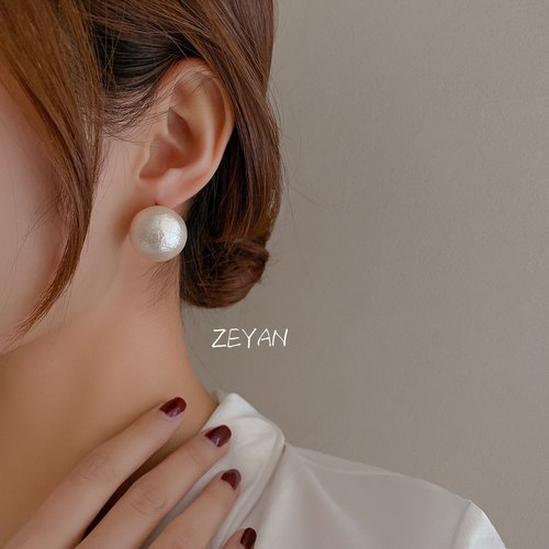 zeyan手工定制百搭纯银女大珍珠