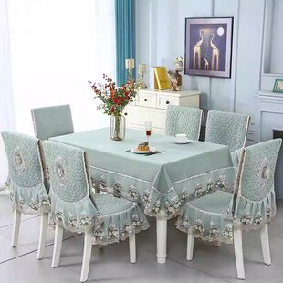 中式餐椅垫套罩一体靠座防滑高档餐厅餐桌椅套简约现代实木椅子垫