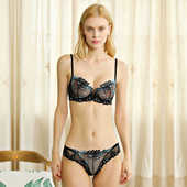 花朵 胸罩 薄款 超薄刺绣蕾丝性感 包邮 内衣 透明套装 文胸